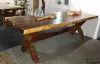 Artikelbild 2 des Artikels “Massivholztisch Suar mit Holzbeinen Modell X, 251cm Länge, 108cm max. Breite, 82cm Höhe. Tischplatte hat eine Stärke von 7,5cm “